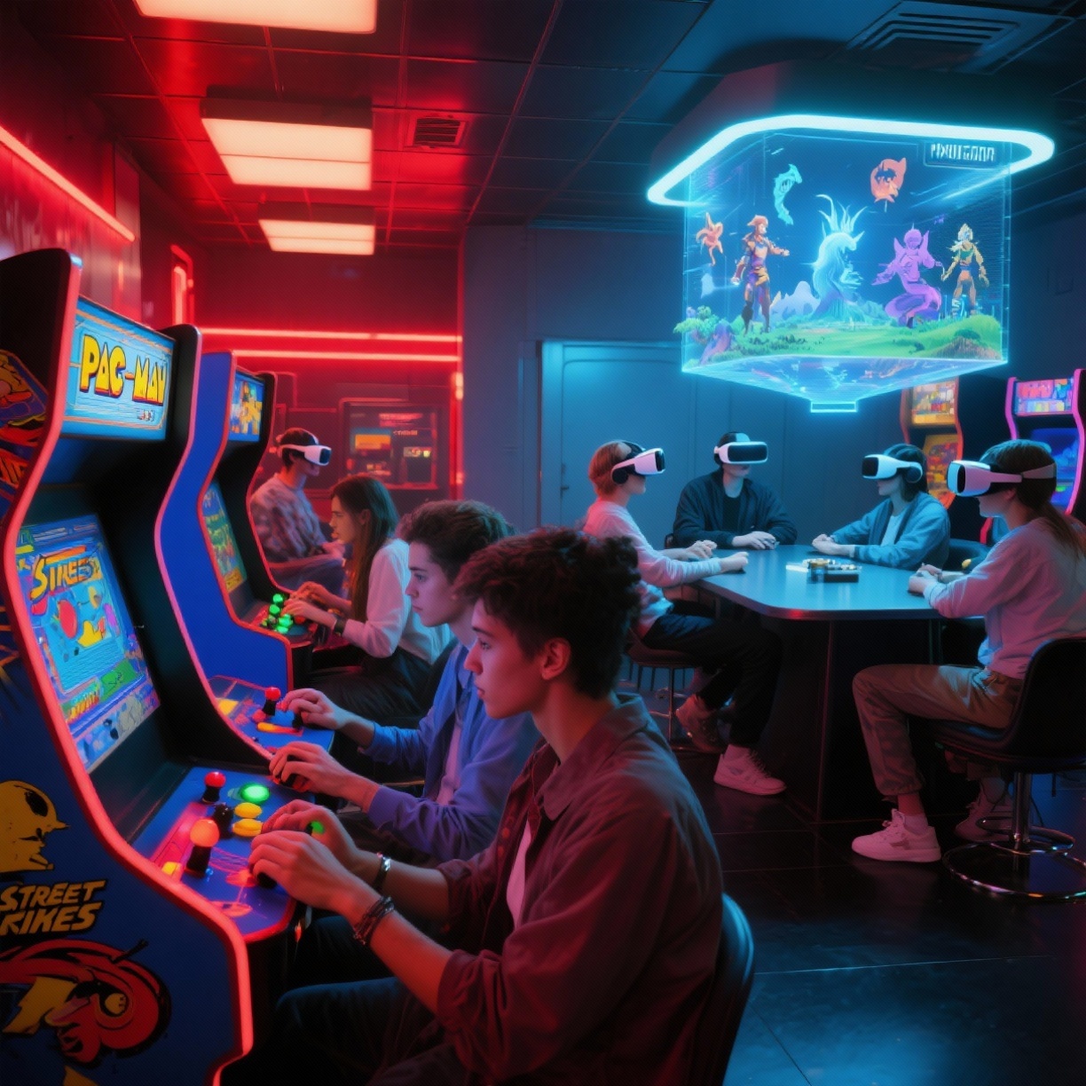 Universos Interativos: Dos Arcades Retrô aos MMOs de Última Geração